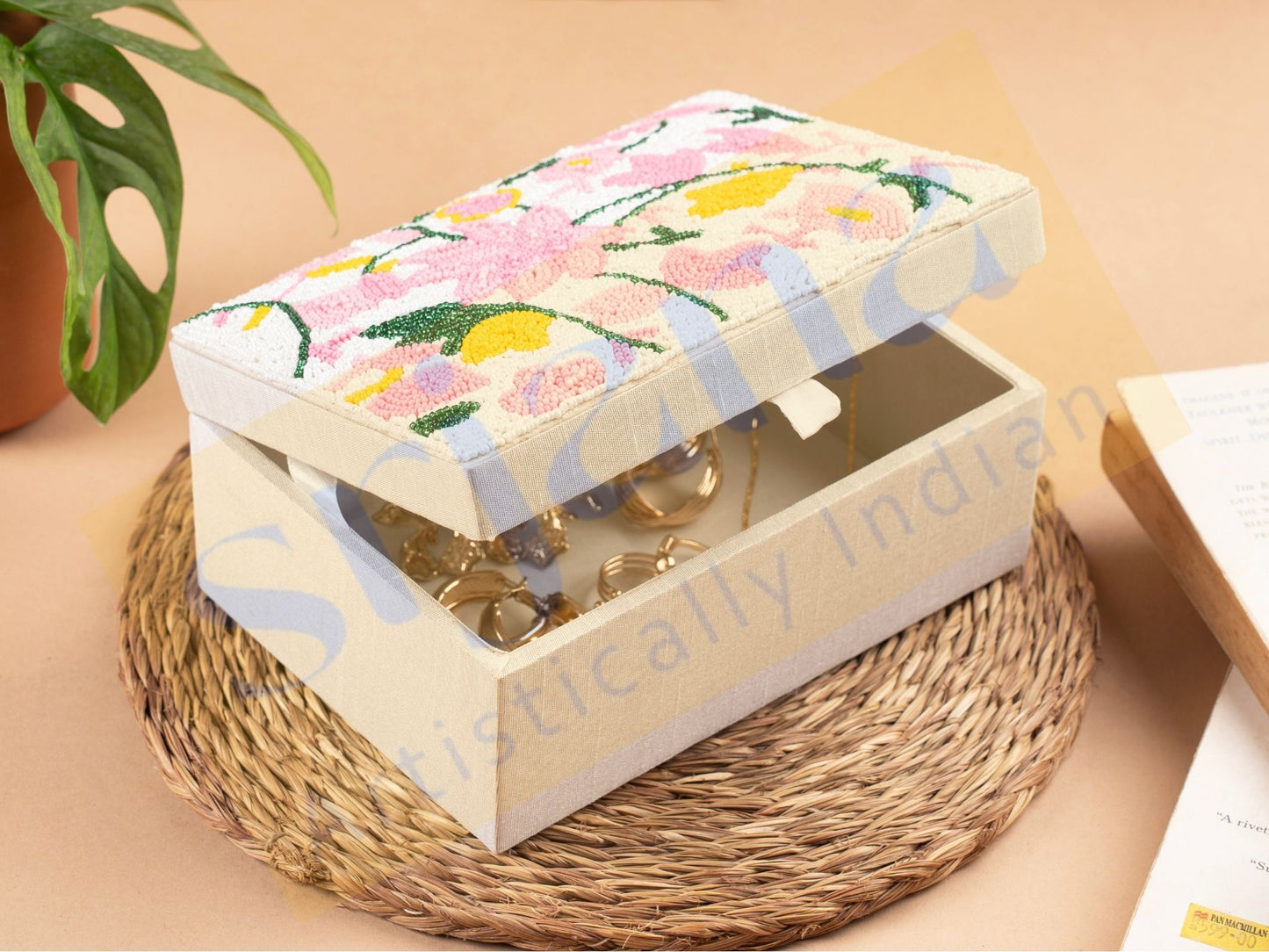 Beaded Square Box