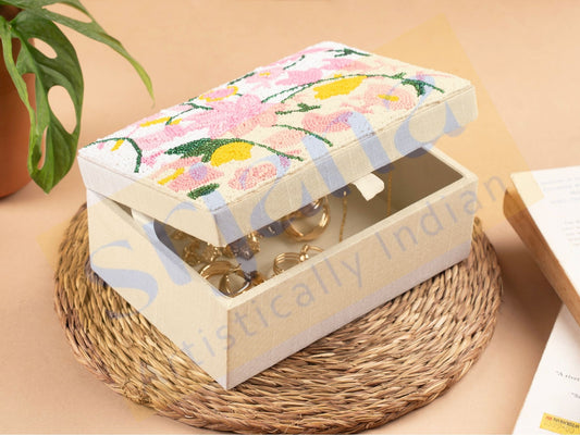 Beaded Square Box