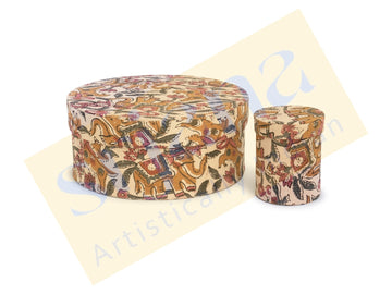 Fabric-Covered Round Boxes