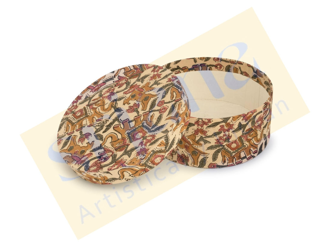 Fabric-Covered Round Boxes
