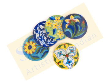 Blue Pottery Coasters