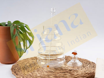 Glass Honey Pot