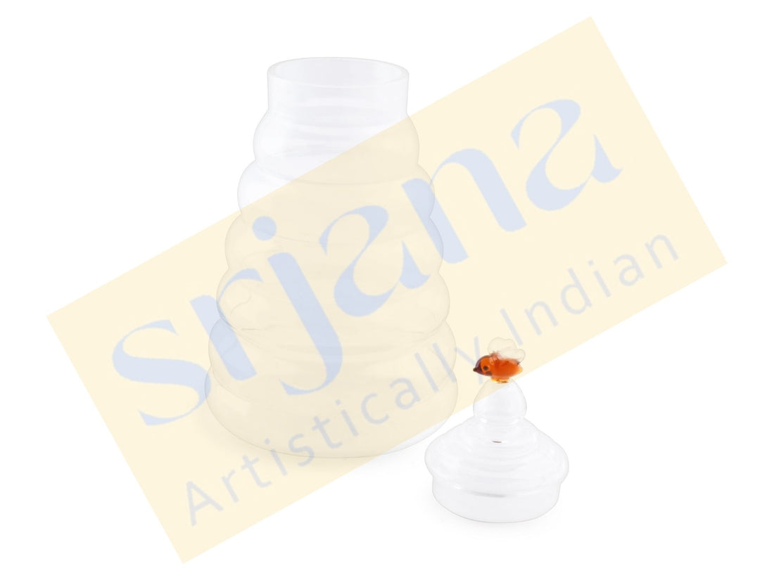 Glass Honey Pot
