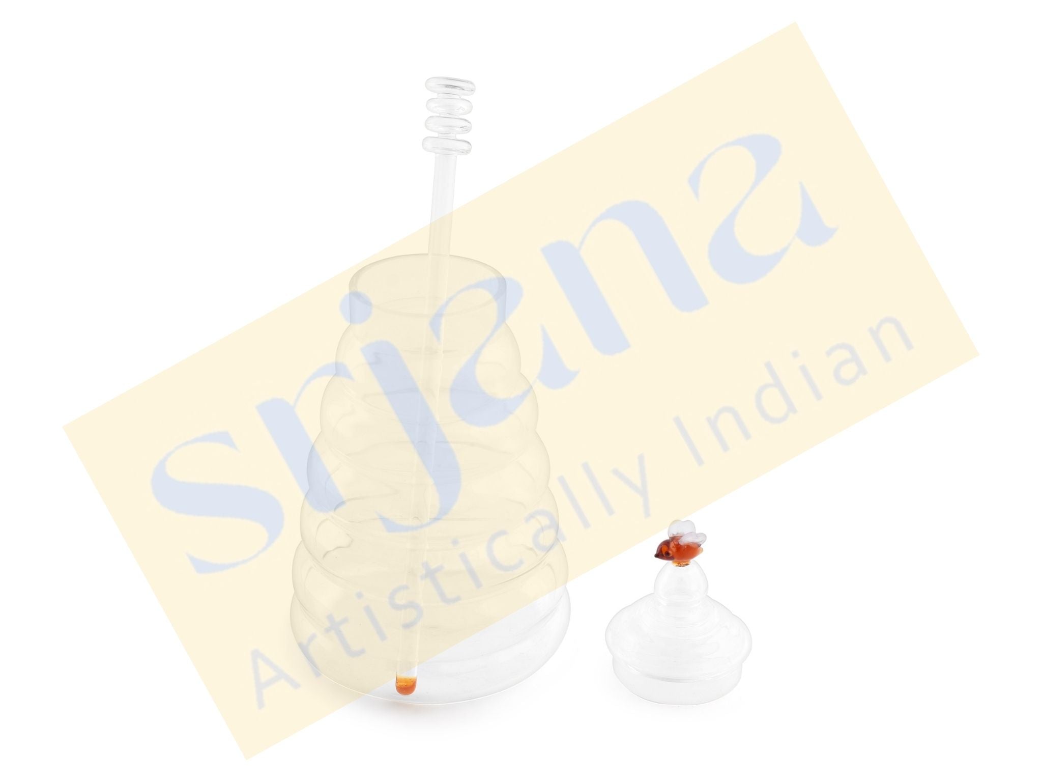 Glass Honey Pot