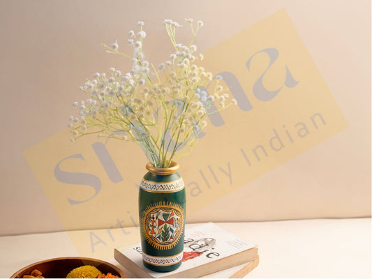 Terracotta Hand-Painted Flower Vase