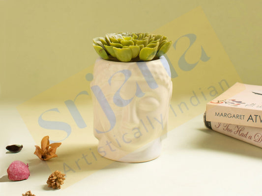 Buddha Shaped Ceramic Planter
