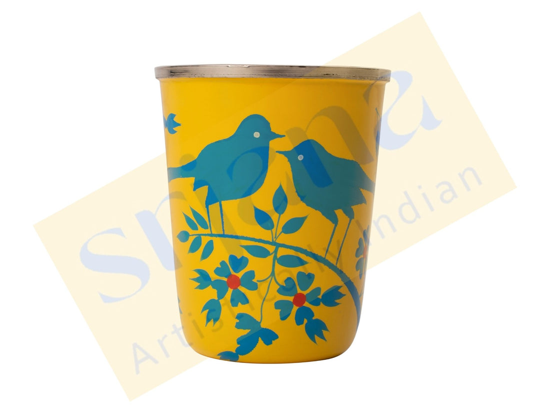 Hand Painted Steel Glass (Capacity 180 ml)
