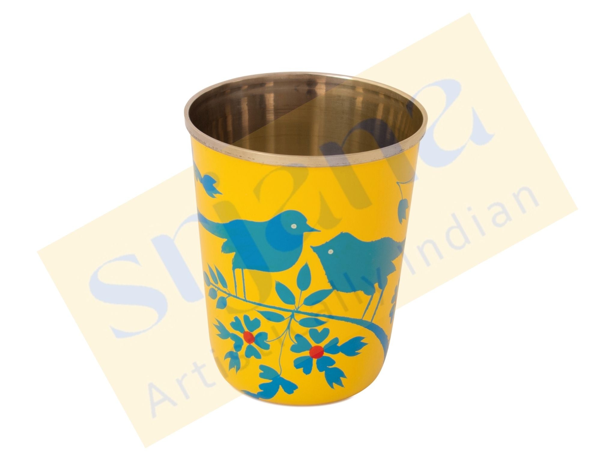 Hand Painted Steel Glass (Capacity 180 ml)