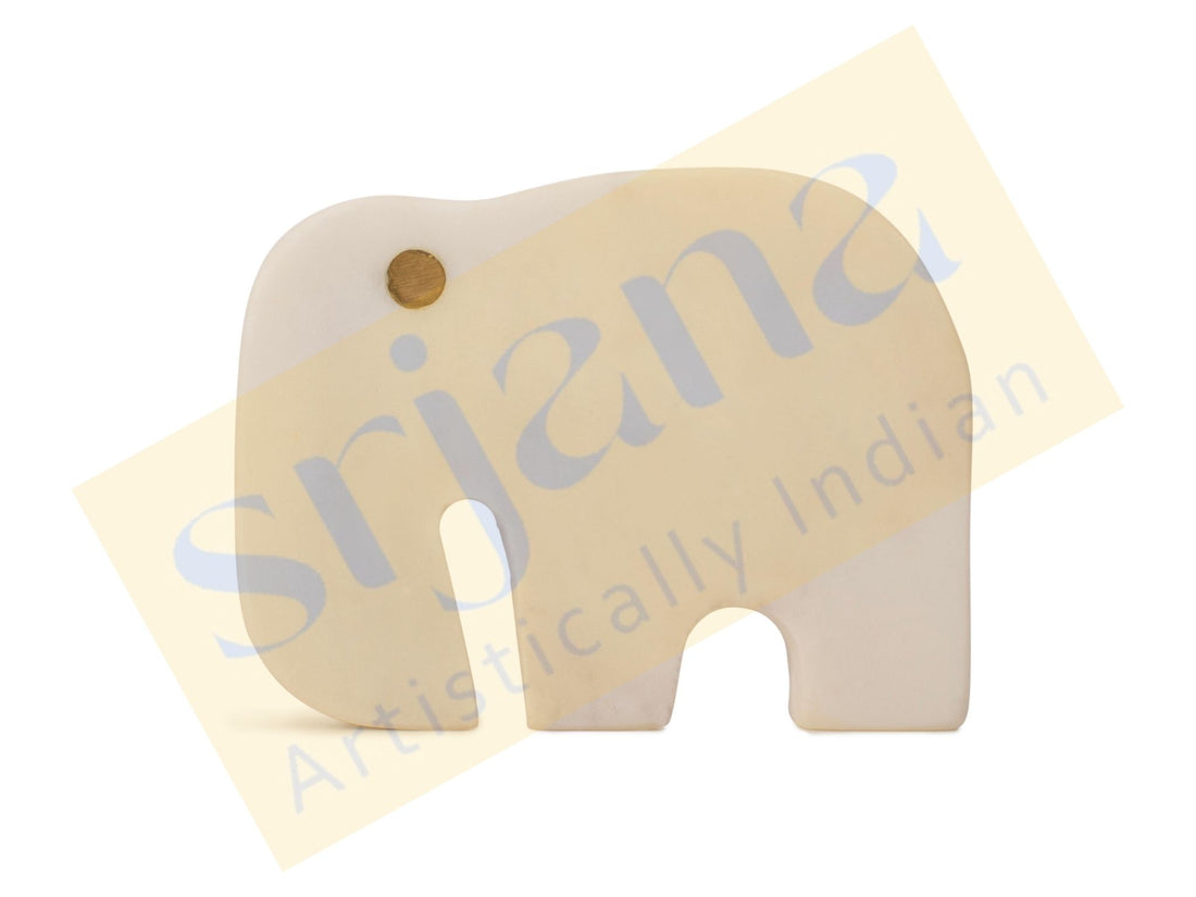 Elephant Shaped Marble Coaster