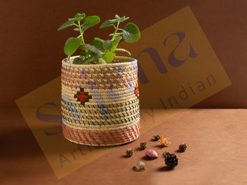 Sabai Grass Planter Cum Multi Purpose Basket