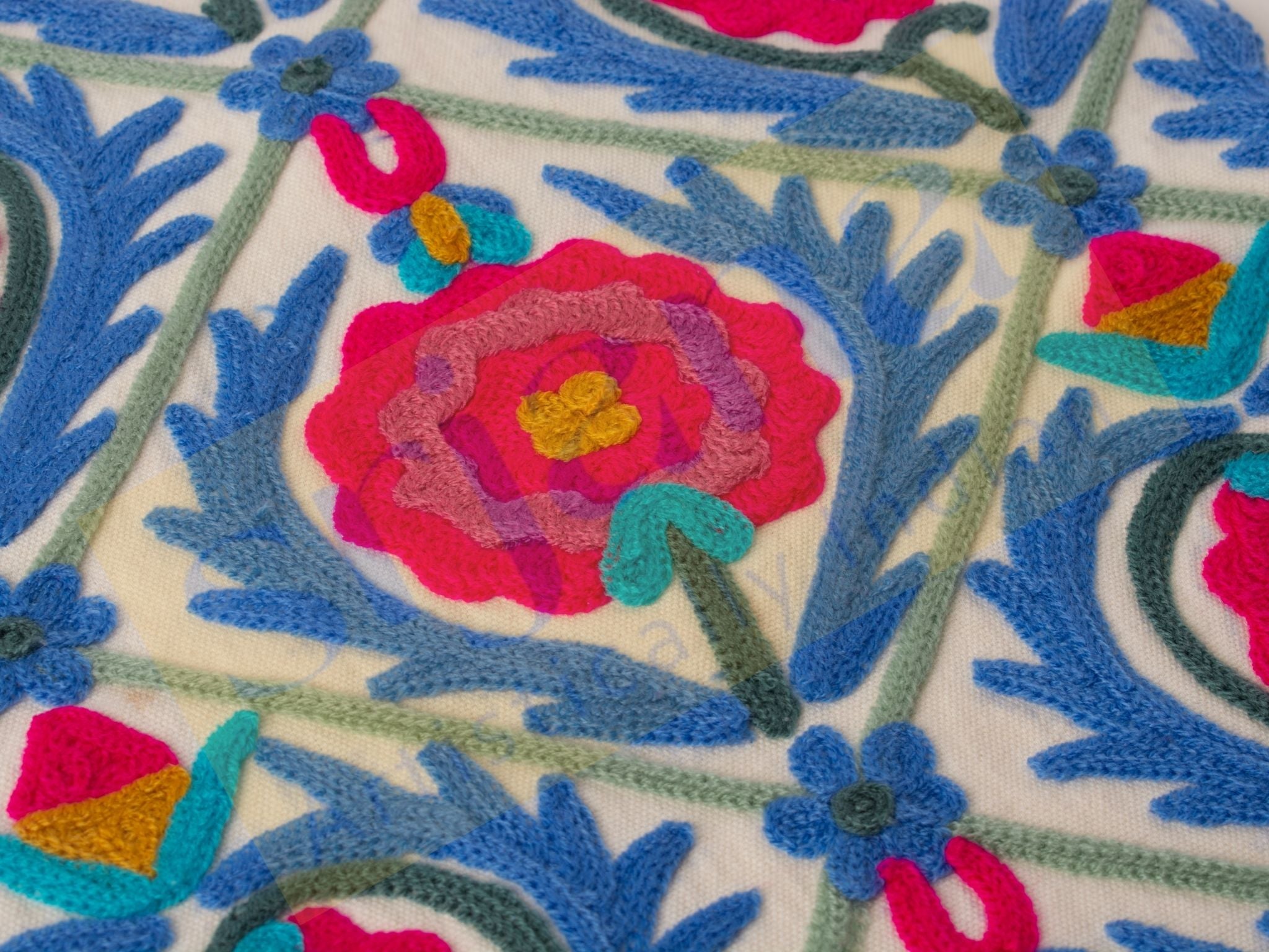 Suzani Embroidered Table Runner