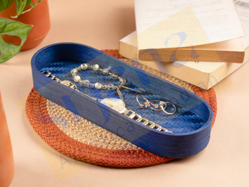 Bamboo Oval Organizer