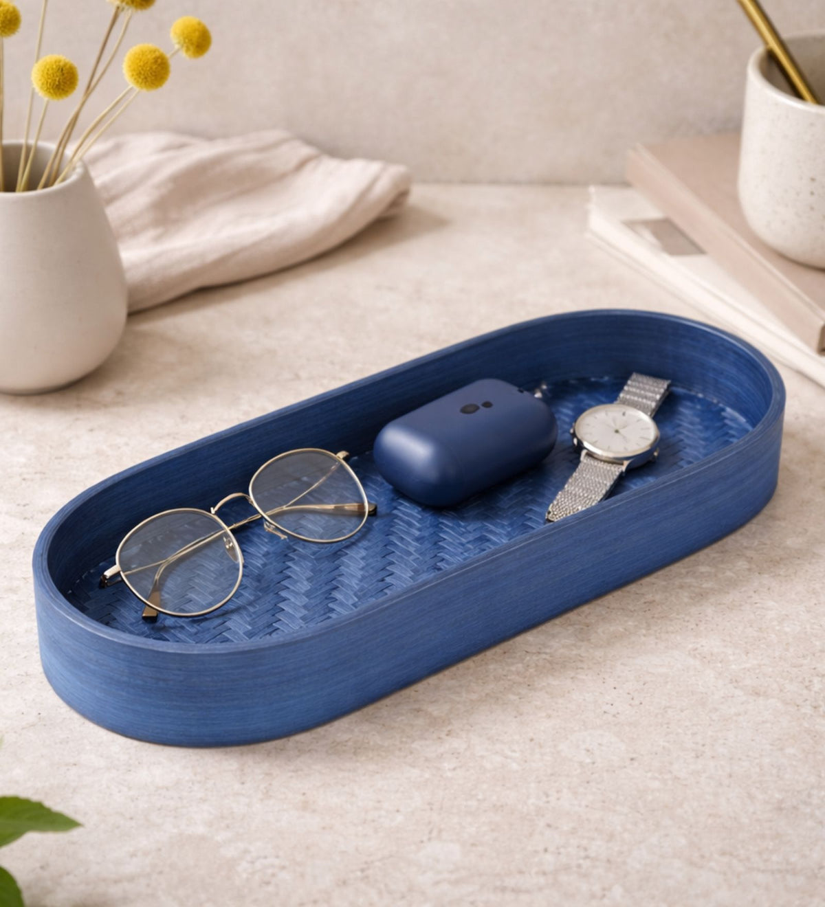 Bamboo Oval Organizer