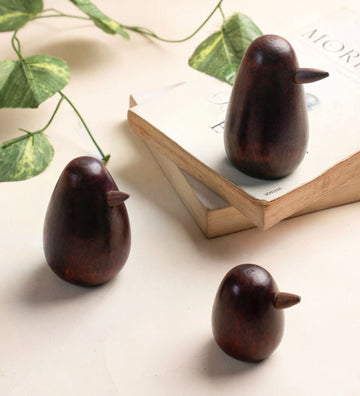 Handcrafted Wooden Bird Decor