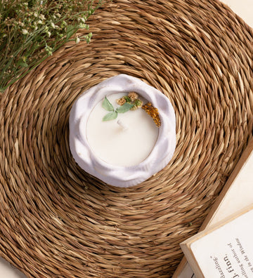 Lotus-Shaped Scented Candle