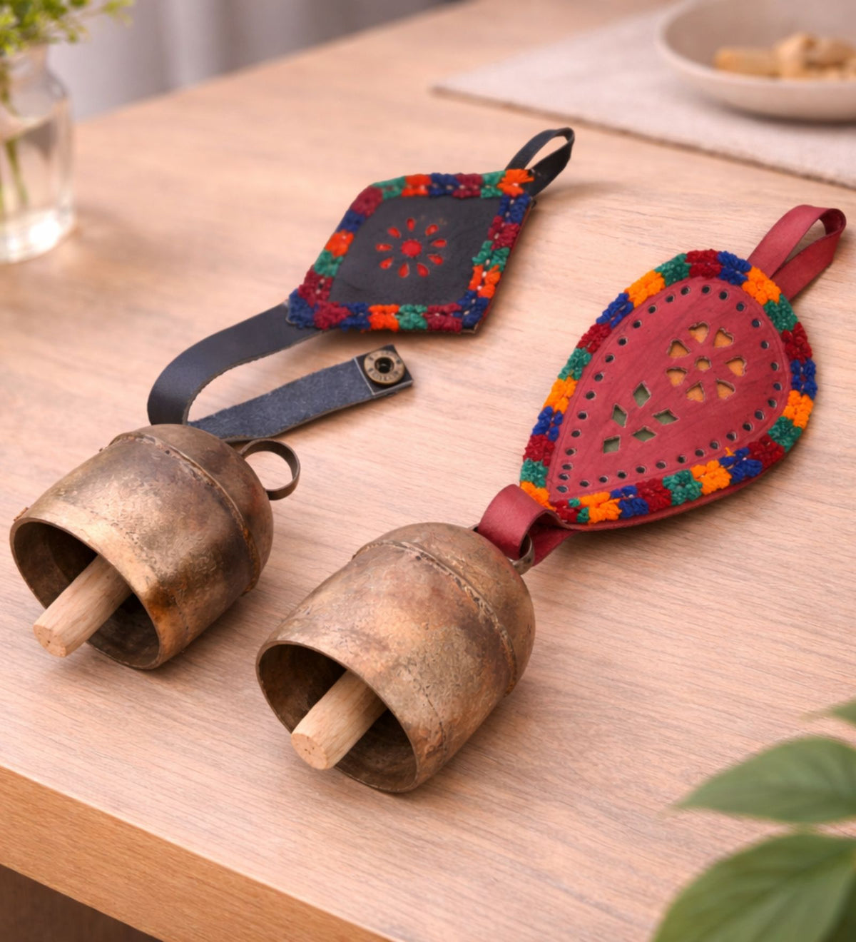 Leather & Copper Bells