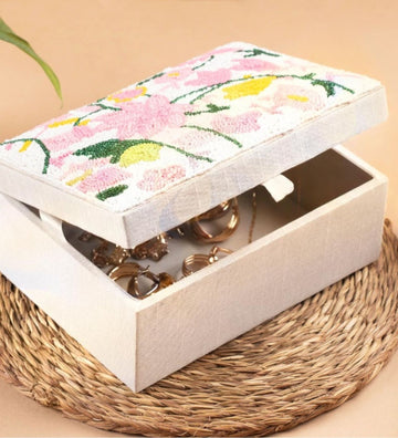 Beaded Square Box