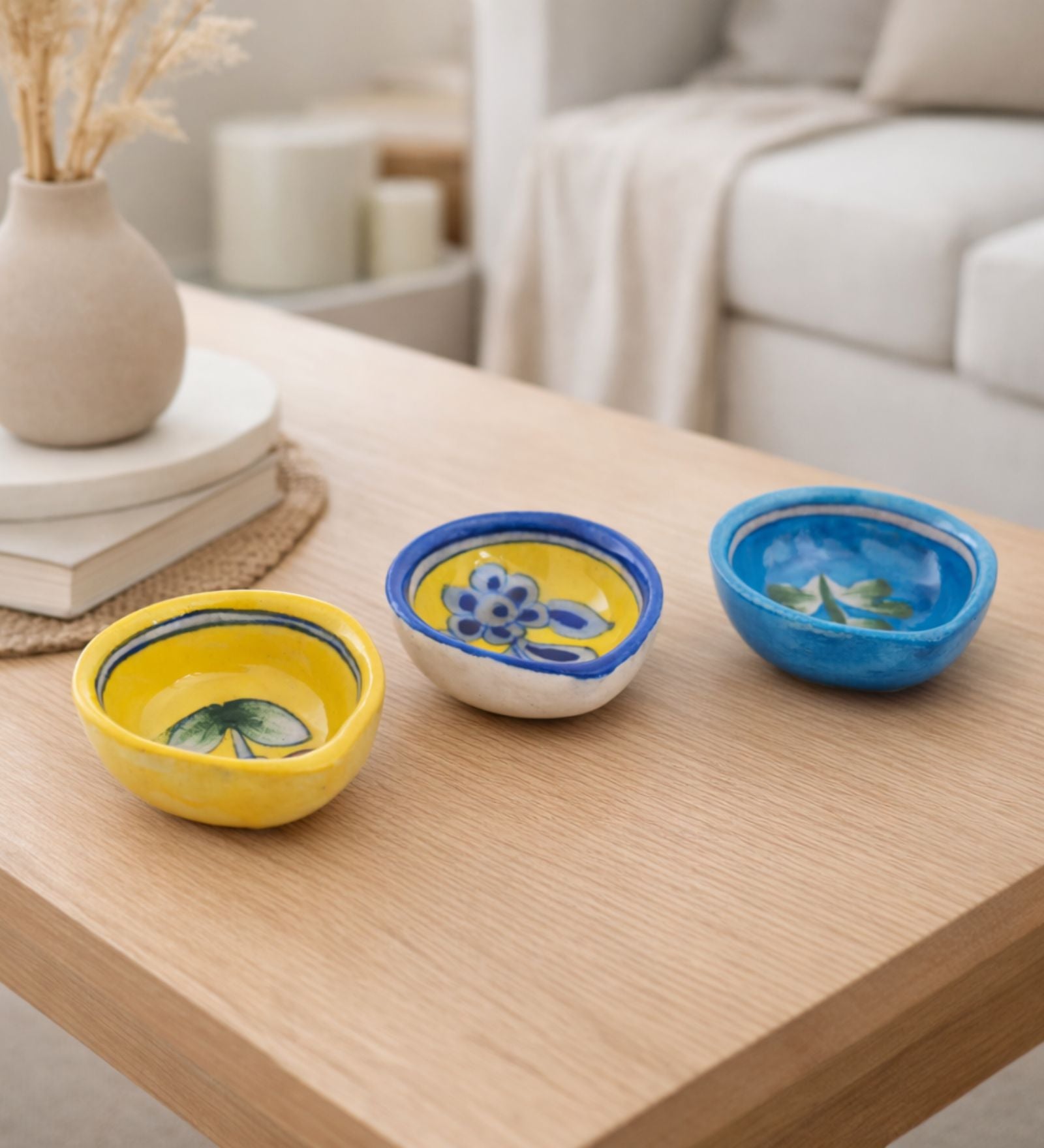 Blue Pottery Diyas