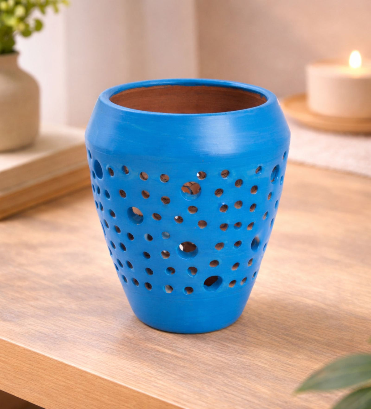 Terracotta T-Light Holder