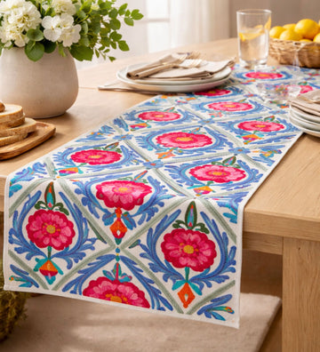 Suzani Embroidered Table Runner
