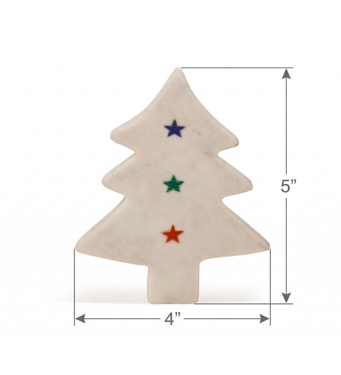 Christmas Tree Shaped Marble Coaster (Set of 2/Pair)