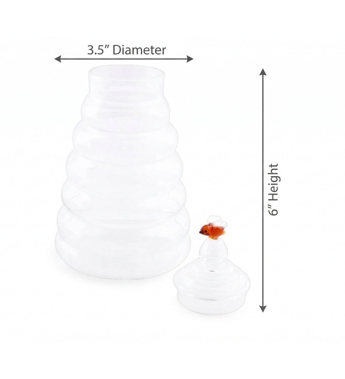 Glass Honey Pot