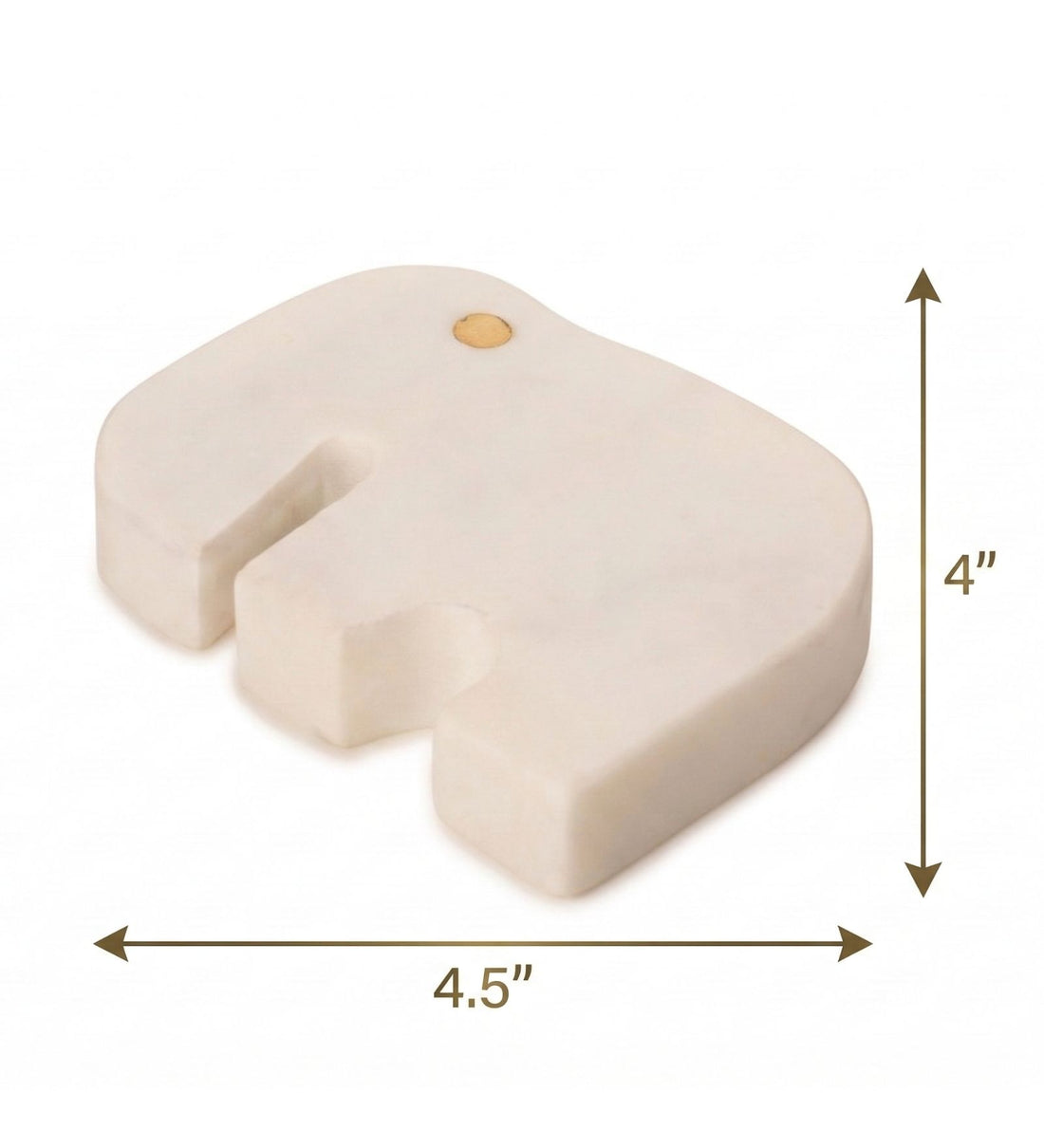 Elephant Shaped Marble Coaster (Set of 2/Pair)