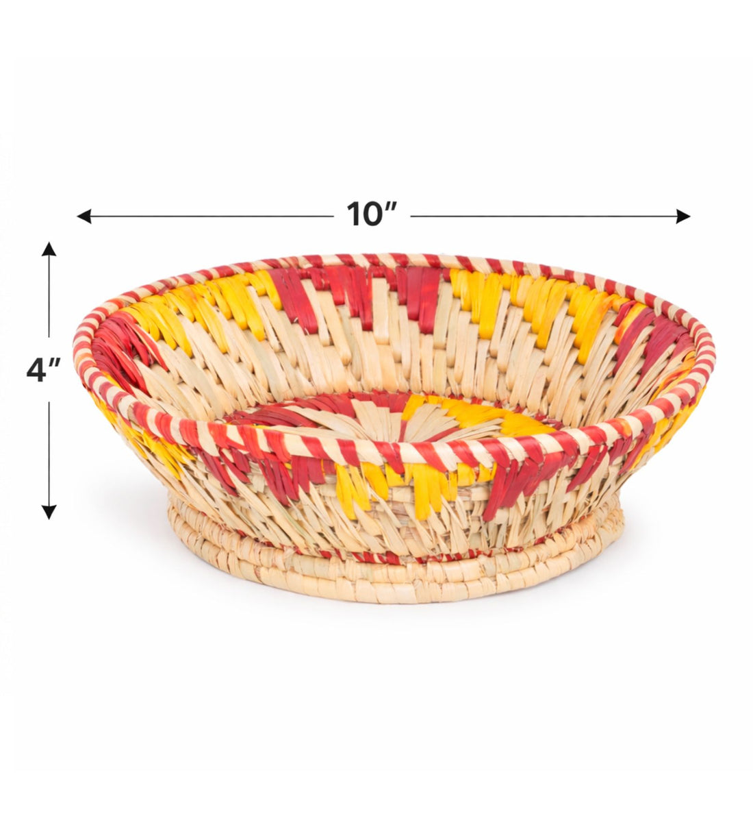 Handwoven Round Moonj Grass Basket
