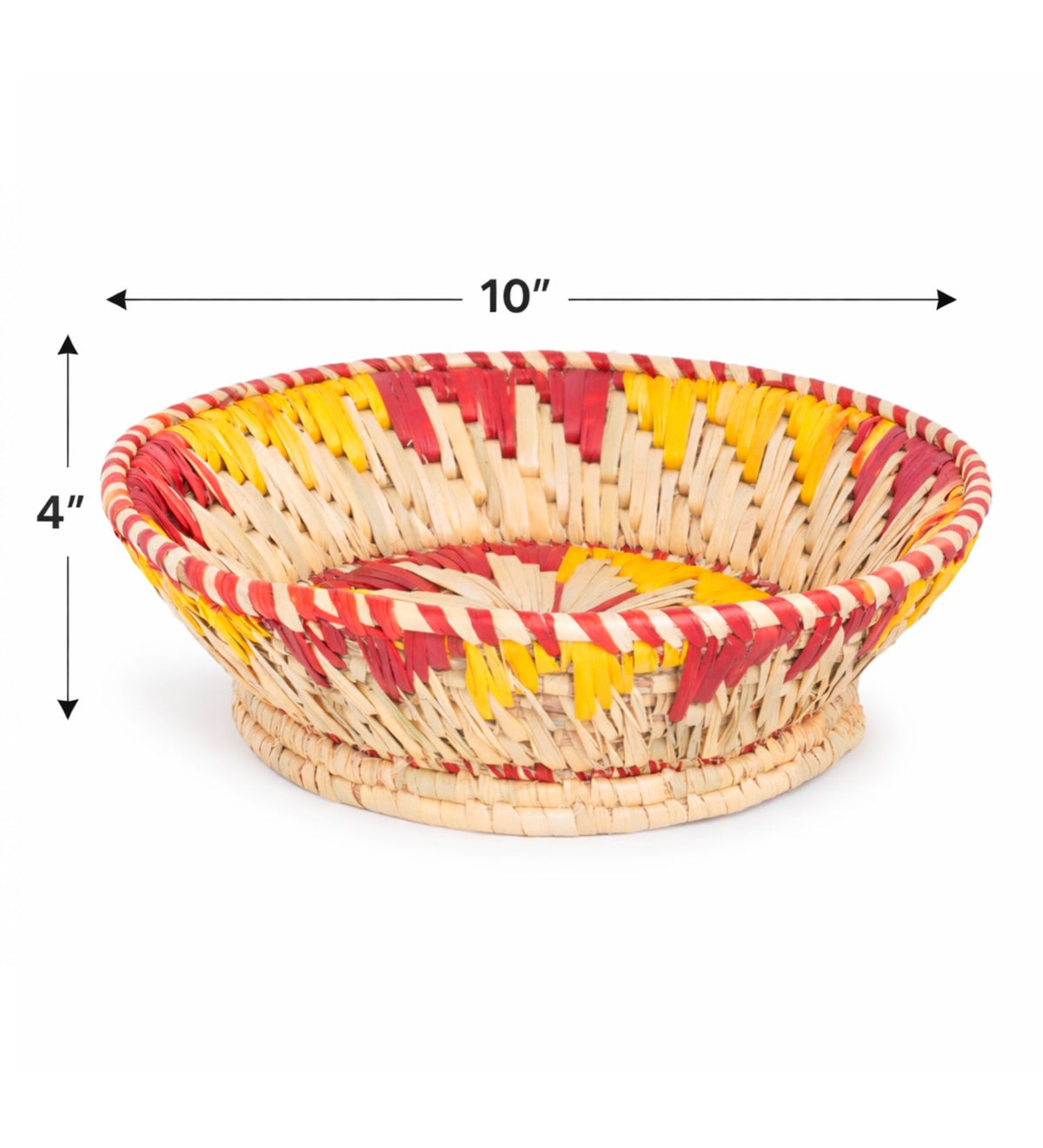 Handwoven Round Moonj Grass Basket