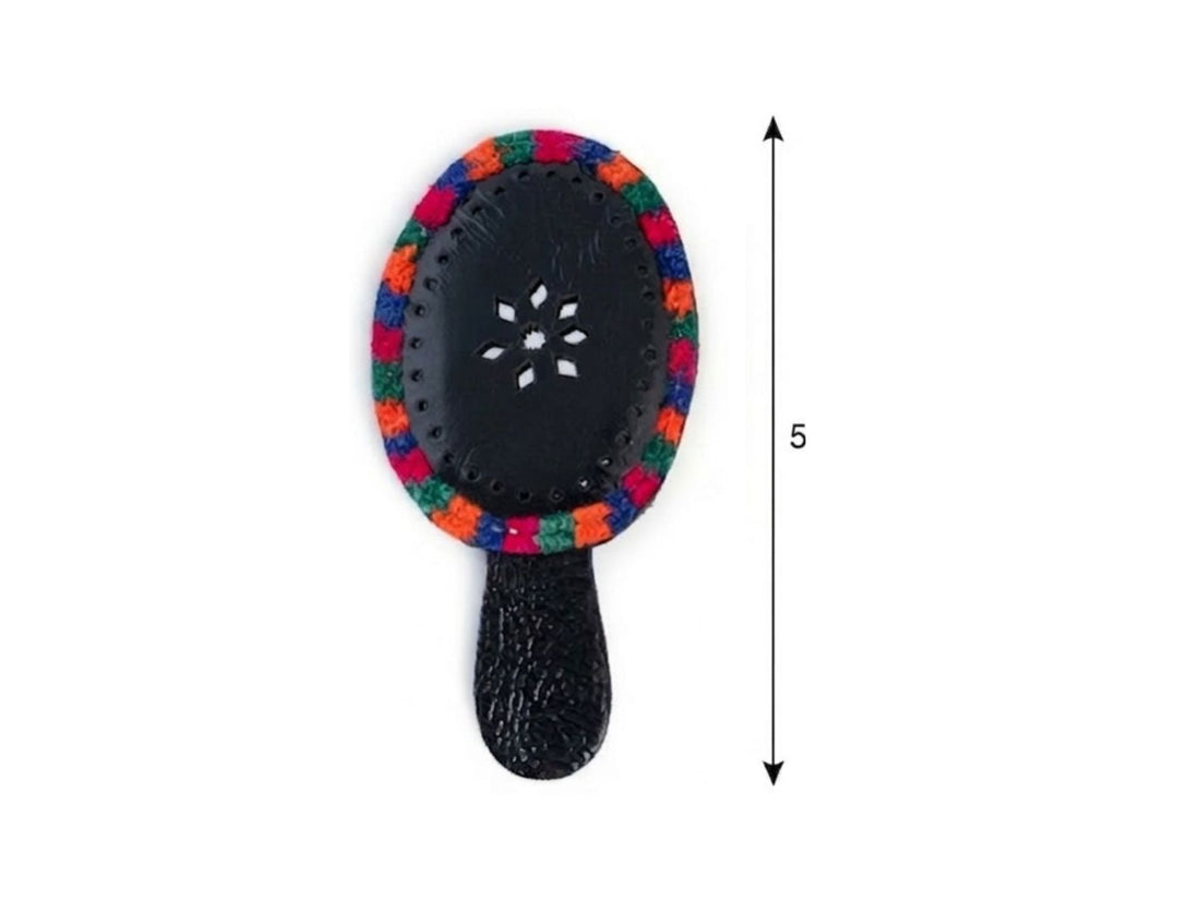 Handcrafted Vegan Leather Hand Mirror