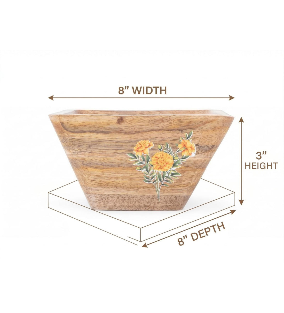 Handcrafted Wooden Fruit Bowl