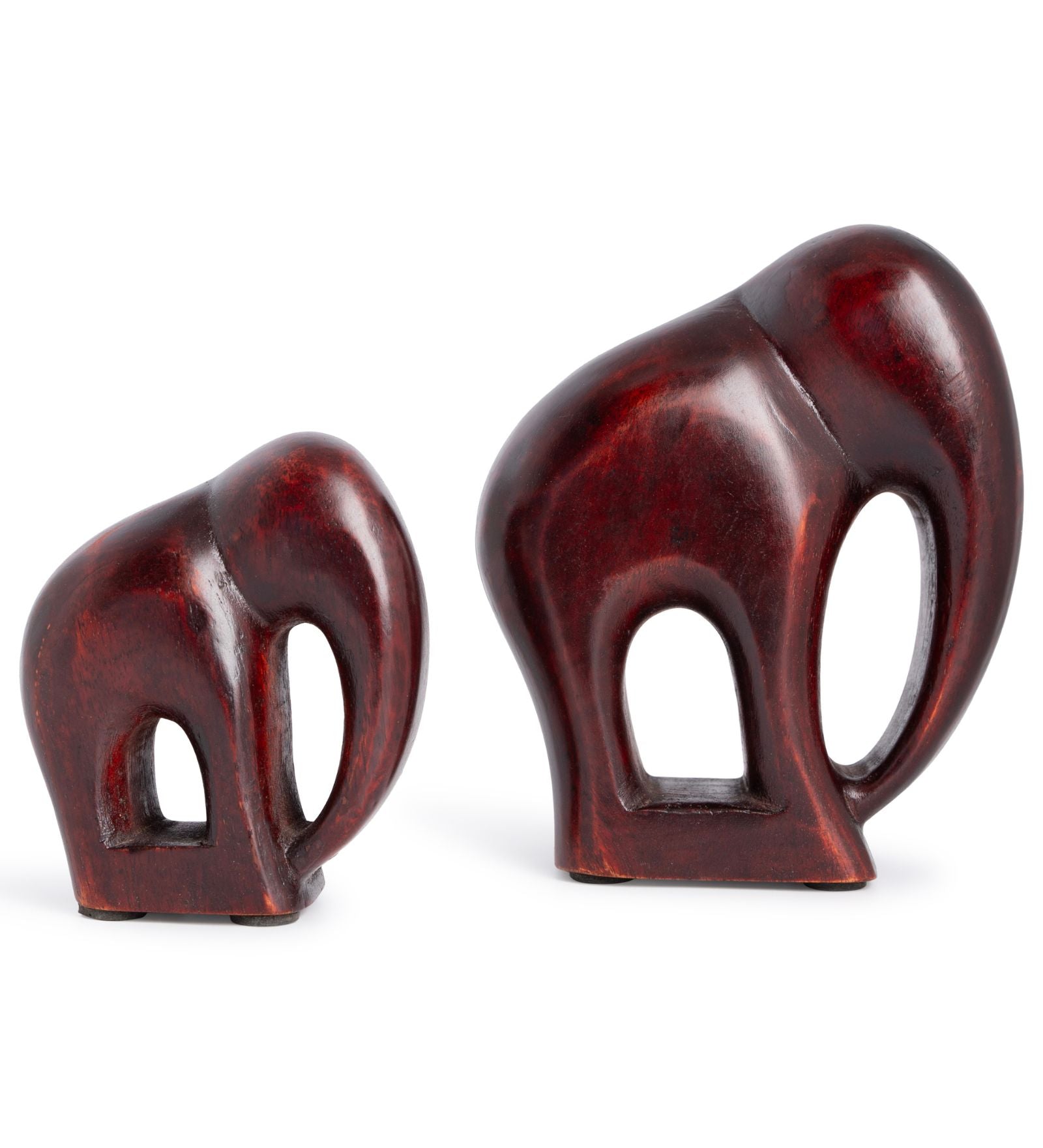 Handcrafted Mango Wood Elephant Pair