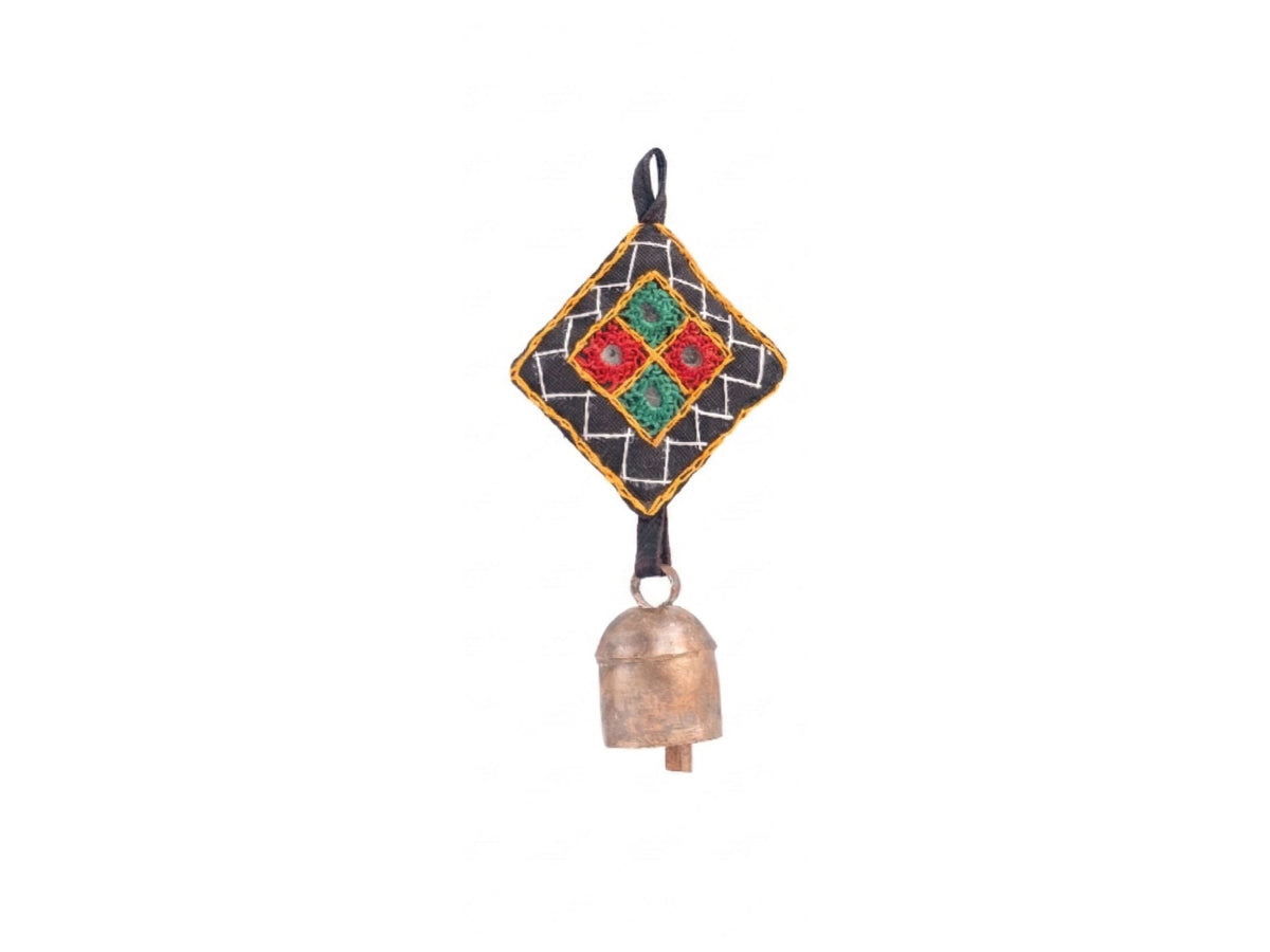 Cloth Mirror Work Bells