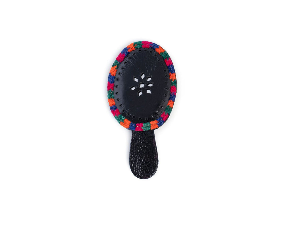 Handcrafted Vegan Leather Hand Mirror