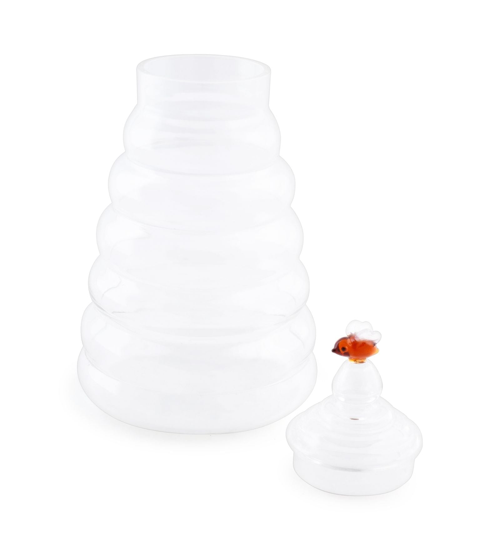 Glass Honey Pot