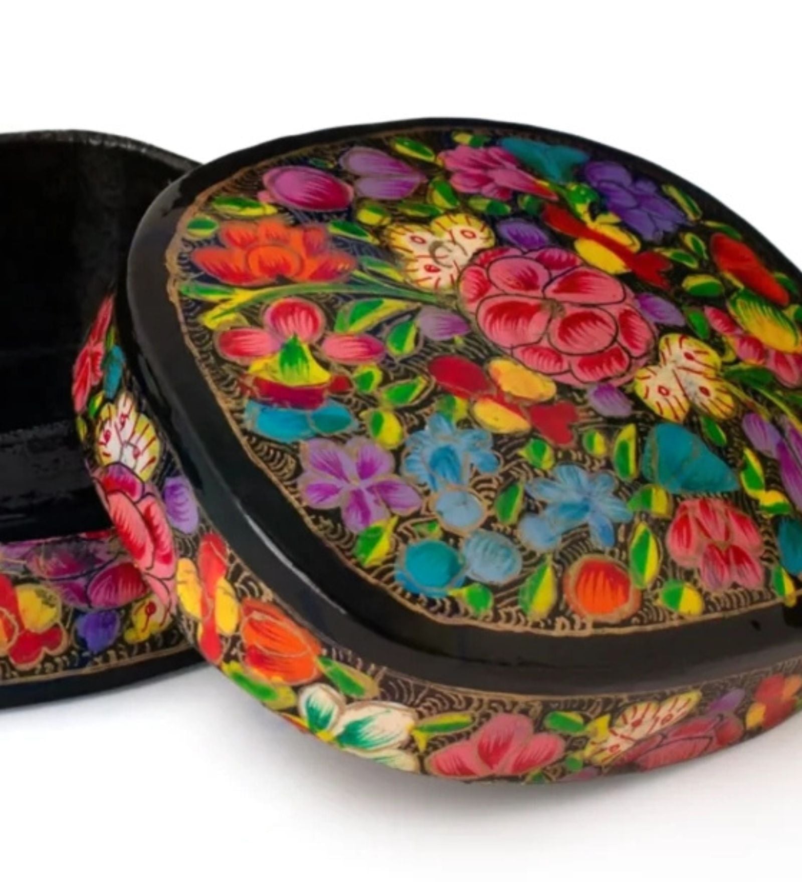 Hand Painted Paper Mache Box