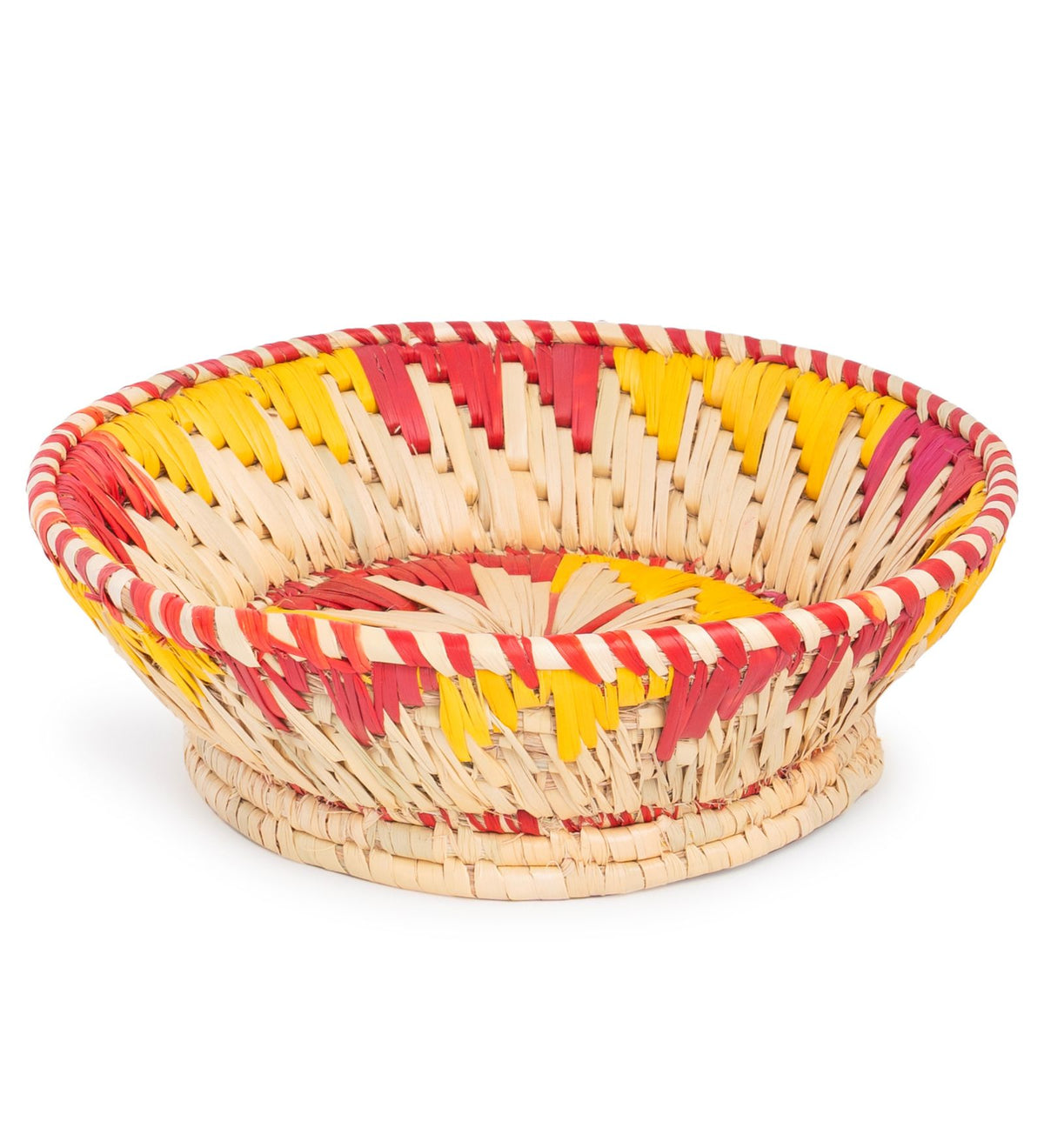 Handwoven Round Moonj Grass Basket