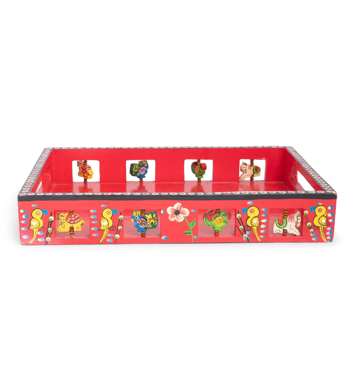 Handpainted Wooden Storage Tray