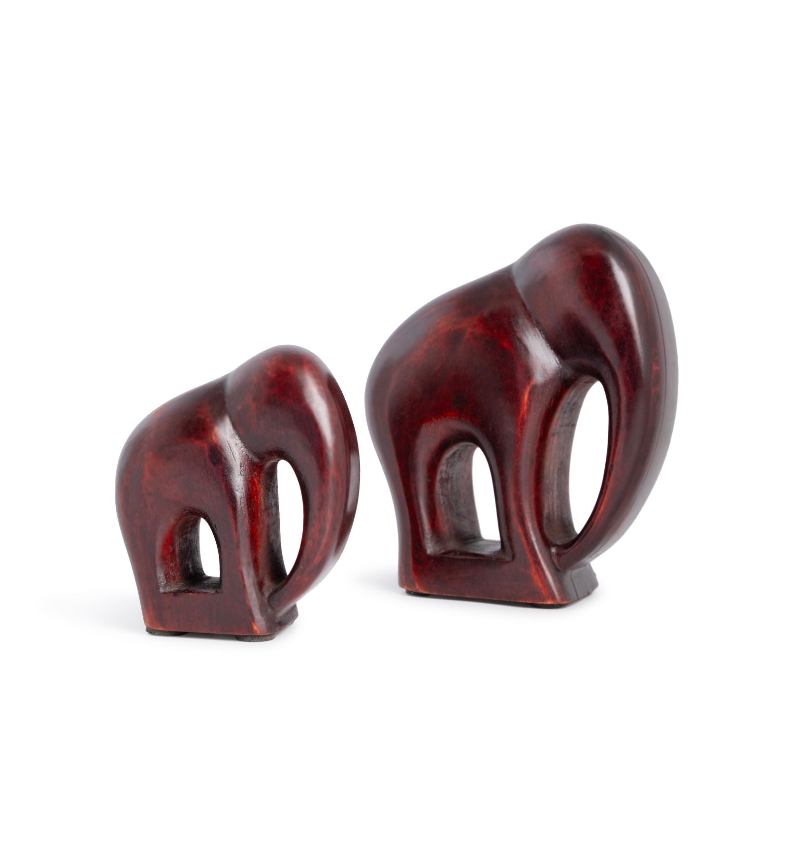 Handcrafted Mango Wood Elephant Pair