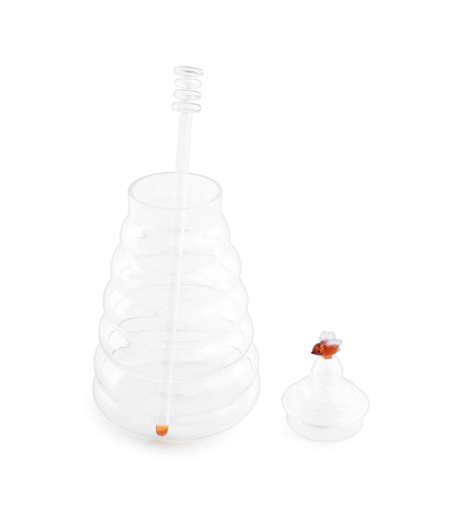 Glass Honey Pot