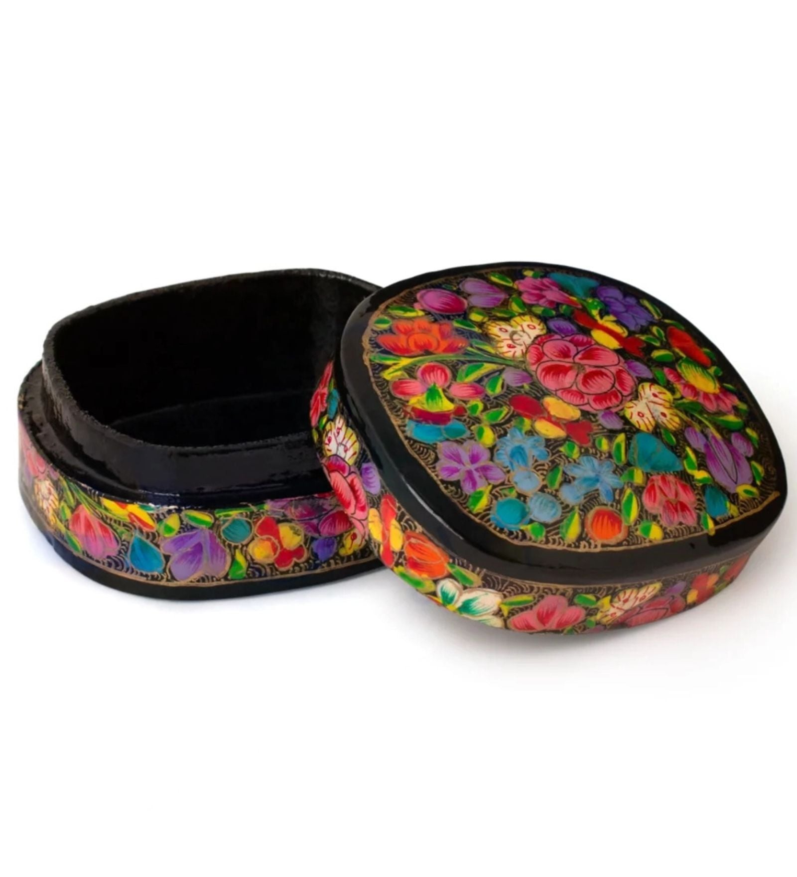 Hand Painted Paper Mache Box
