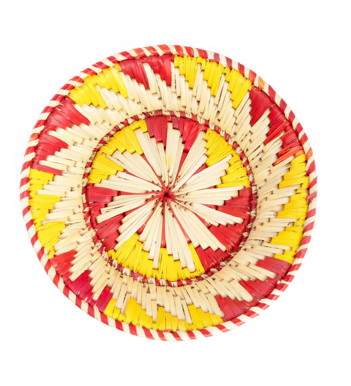 Handwoven Round Moonj Grass Basket