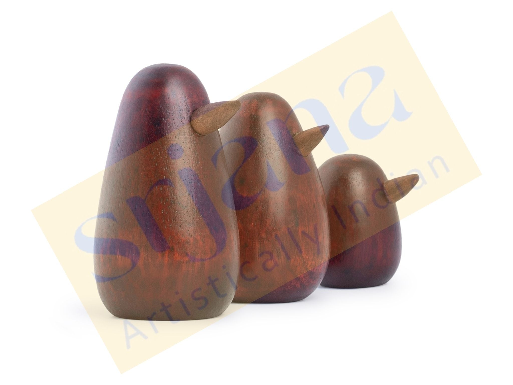 Handcrafted Wooden Bird Decor