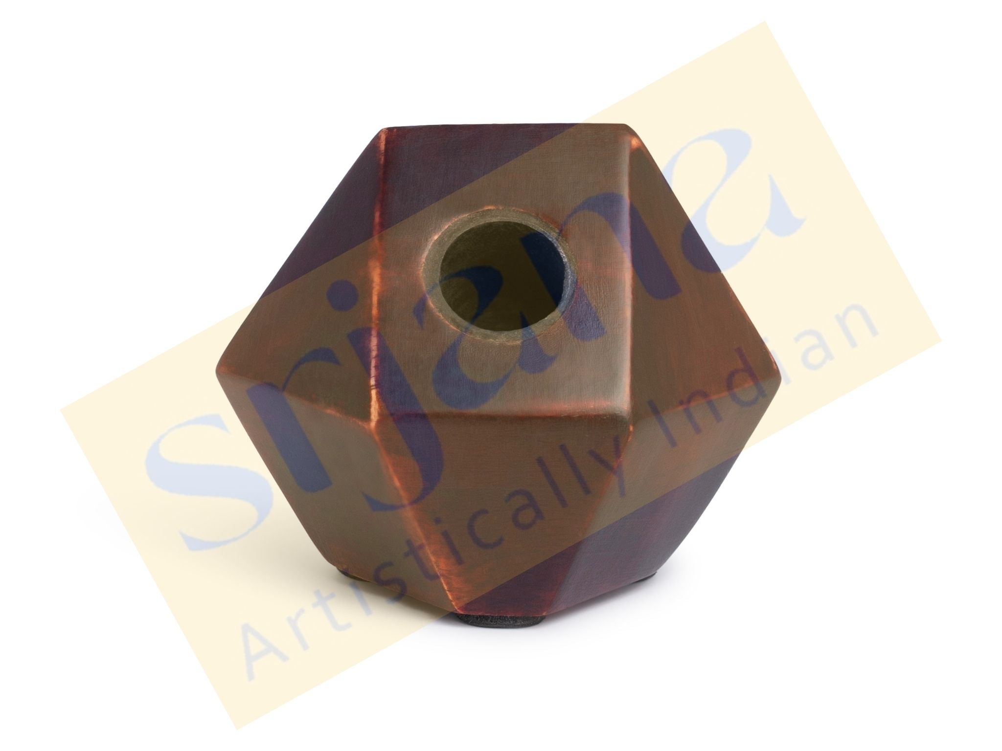 Geometric Wooden Pen Holder