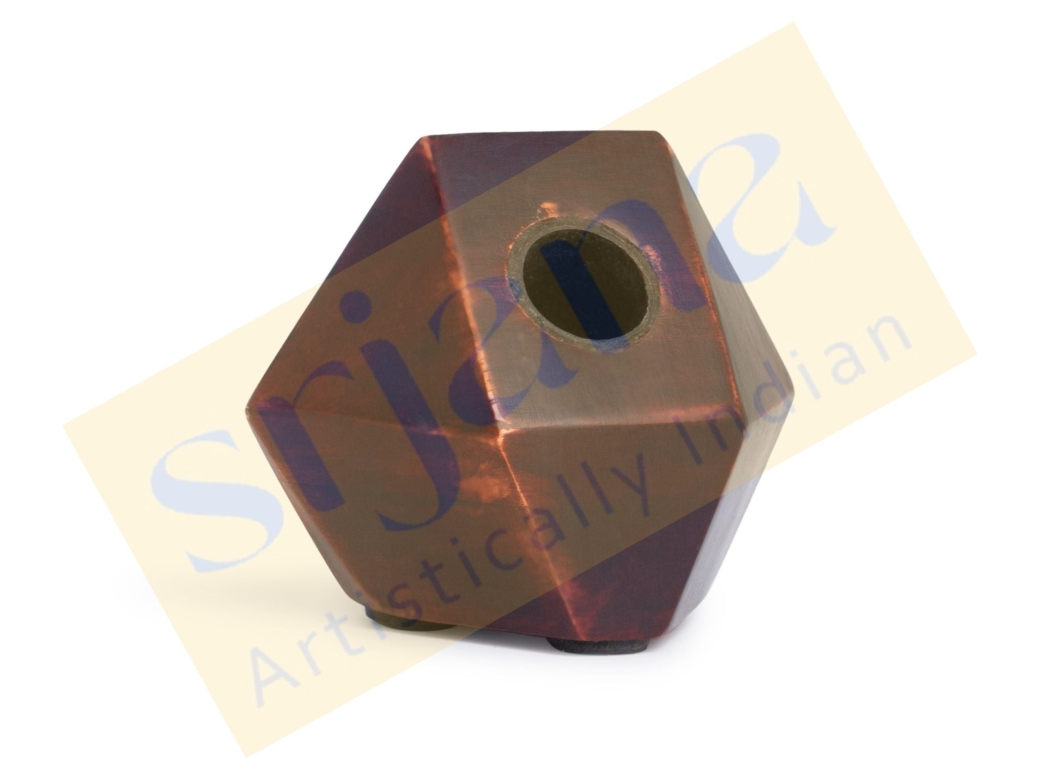 Geometric Wooden Pen Holder