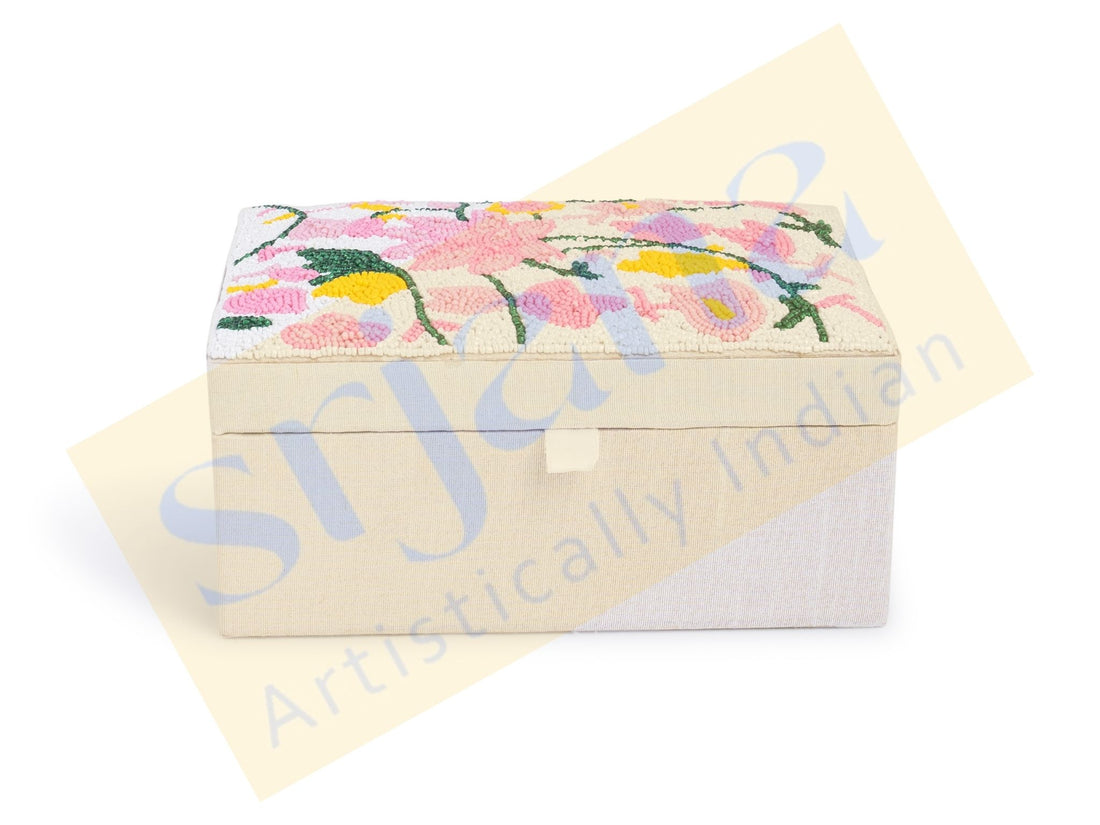 Beaded Square Box