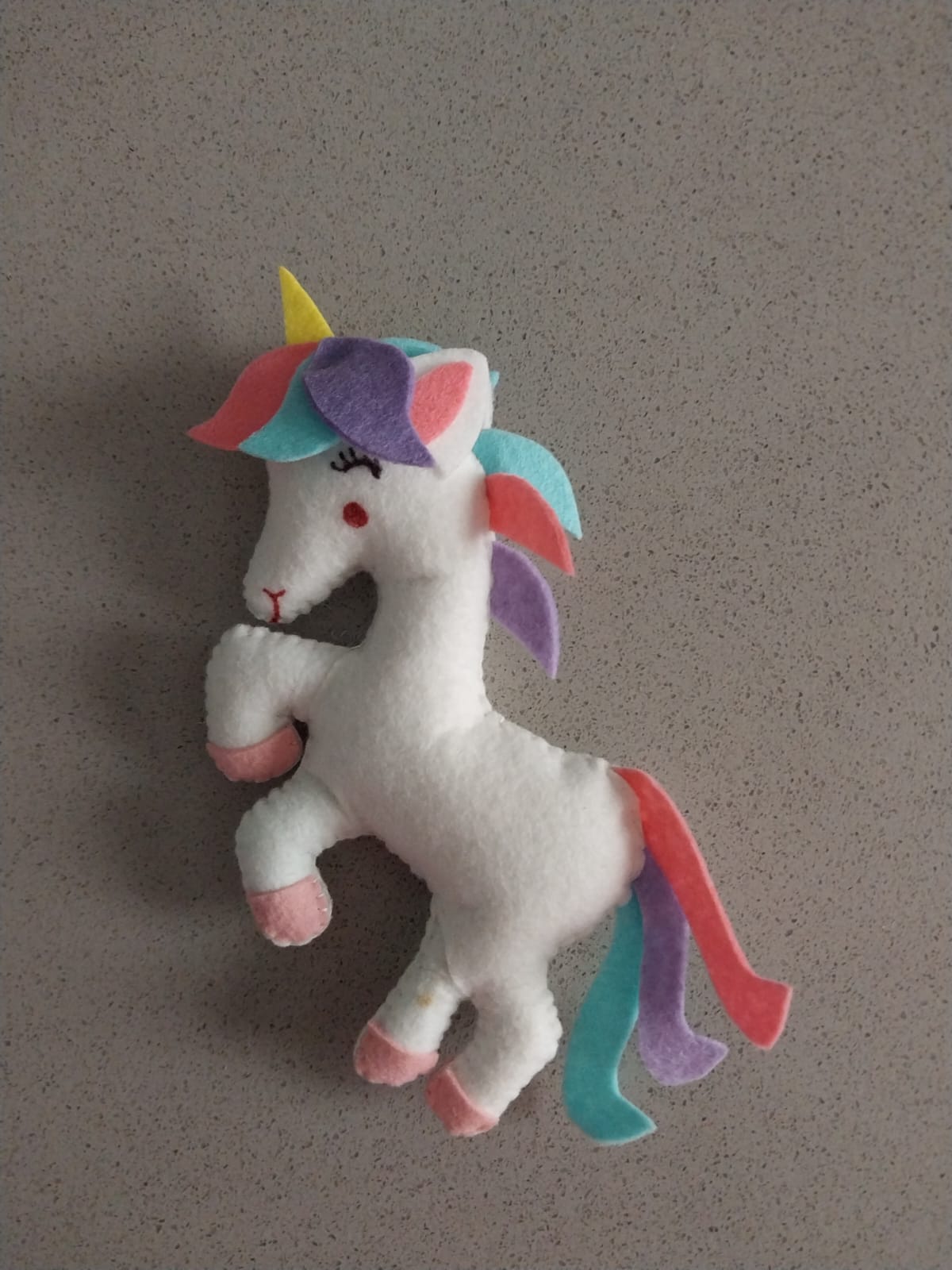 Handcrafted Felt Unicorn Plush Toy