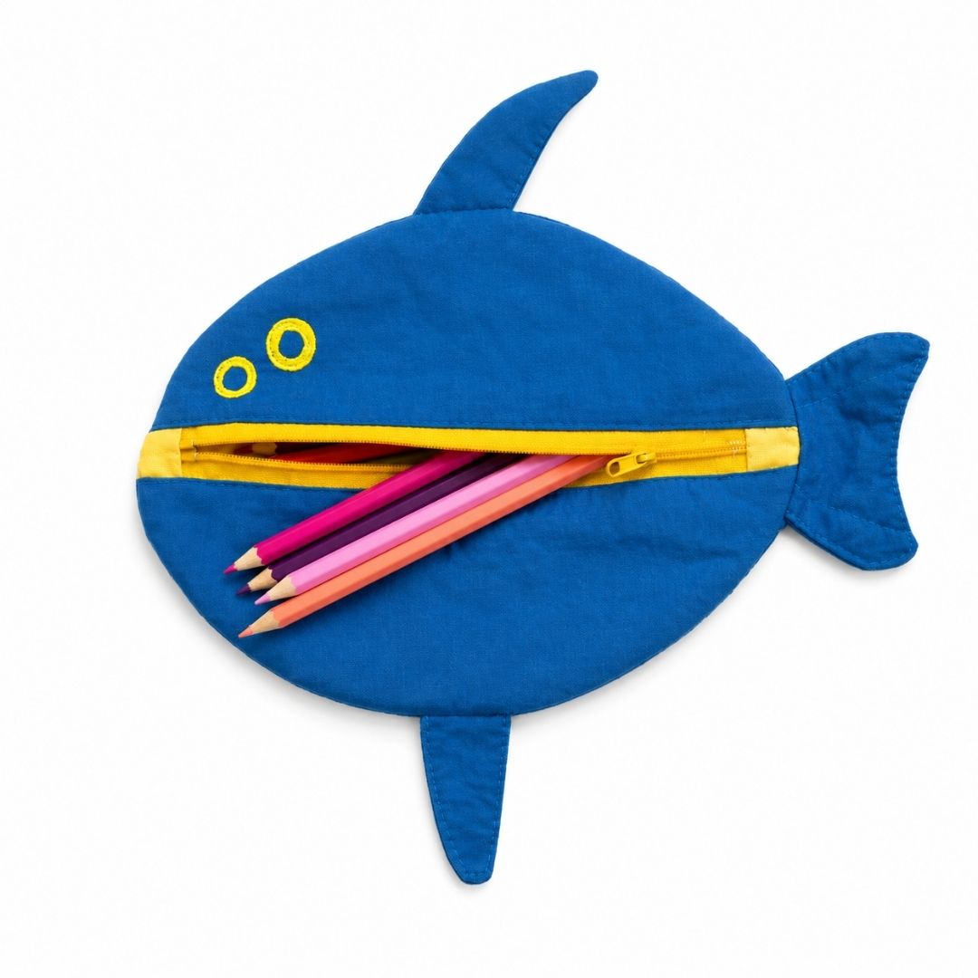 Fish-Themed Pencil Pouch