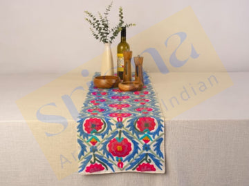 Suzani Embroidered Table Runner